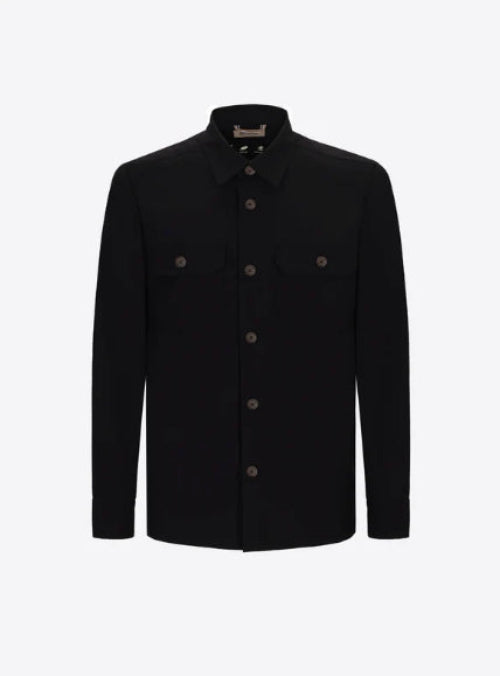 DISTRETTO 12 SHIRT JACKET ACTIVE NERO